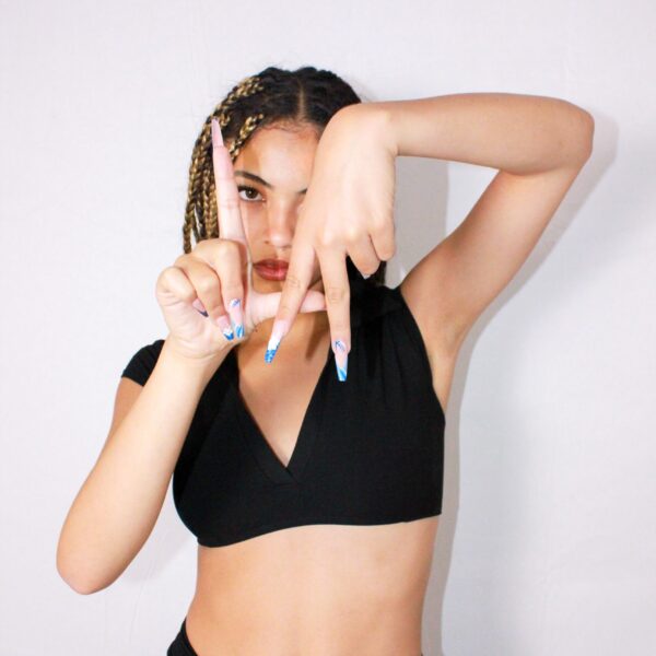 Black Collared Top